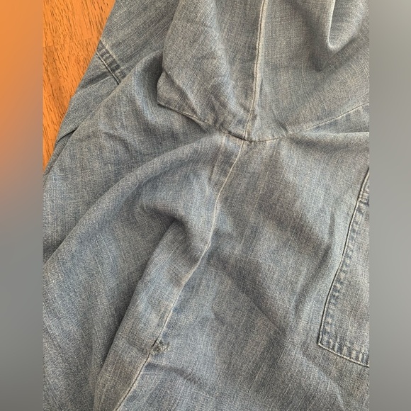 NWT Eileen Fisher Mandarin Collar Denim Tencel Dress SZ S - Picture 16 of 16